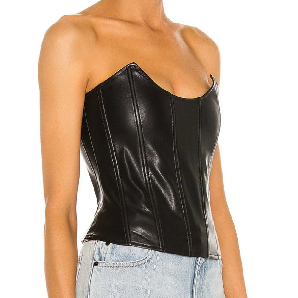 Miaou Black Corset Top